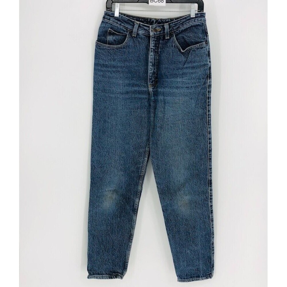 VTG Esprit Jeans Blue 100% Cotton High Rise Denim Tapered Jeans 11/12 Juniors